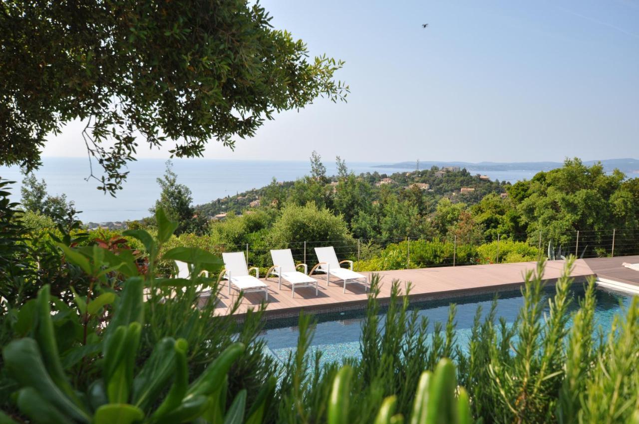 Vue Panoramique Sur La Baie De St Tropez Villa Les Issambres Kültér fotó